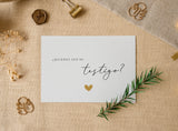 Testigo tarjeta postal