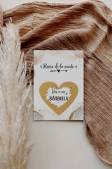 Anunciar embarazo Tarjeta rasca y gana Golden Glamour