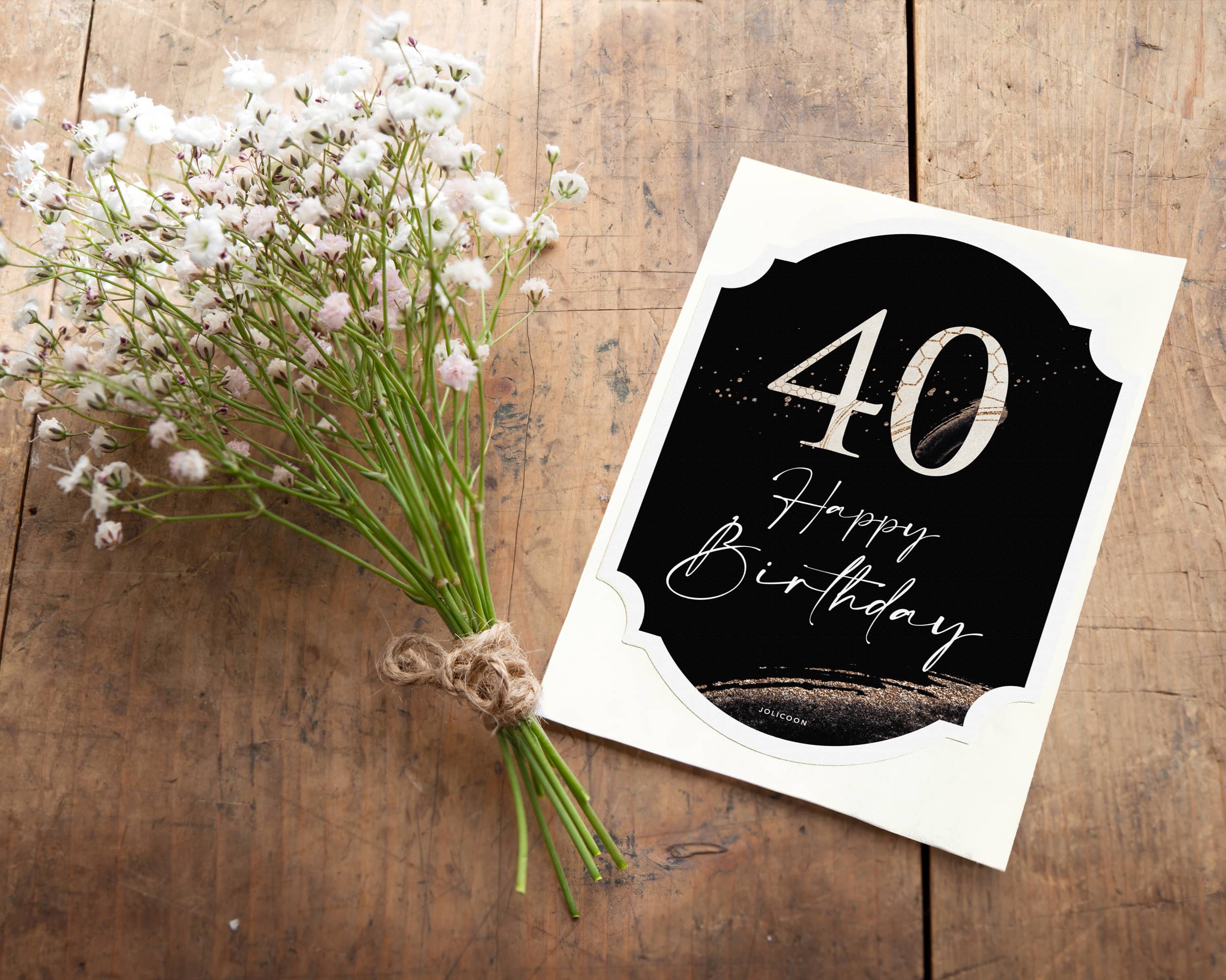 40 Geburtstag Flaschenetikett - JoliCoon