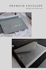 Will you be my bridesmaid card GREY