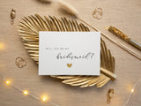 Will you be my bridesmaid card - JoliCoon