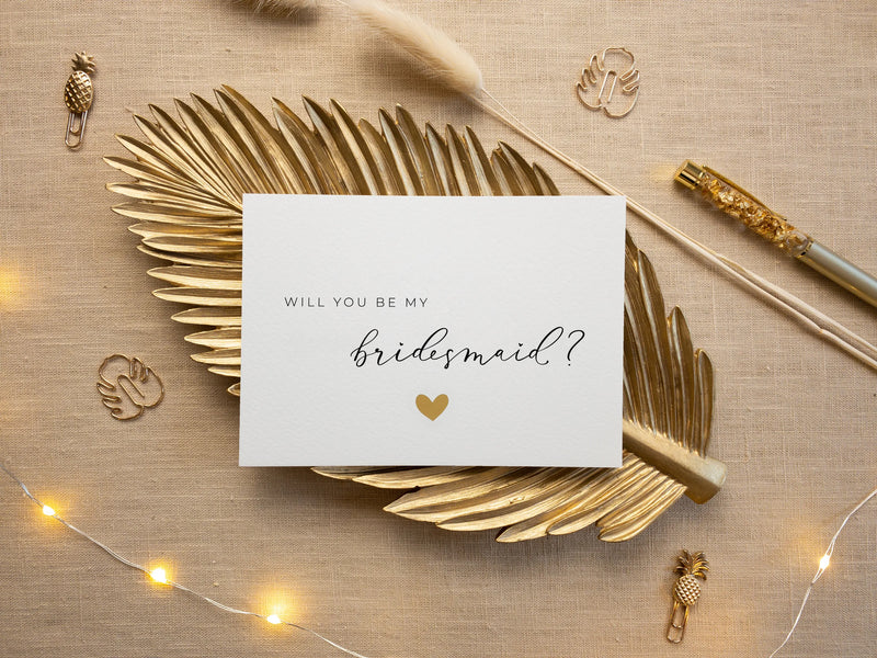 Will you be my bridesmaid card set of 5 - JoliCoon