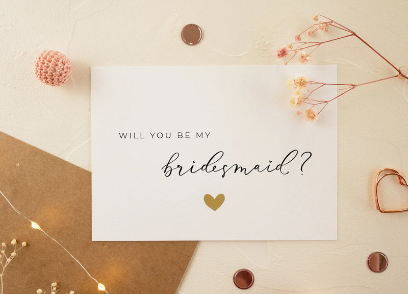 Will you be my bridesmaid card - JoliCoon