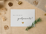 Will you be my godparents card - JoliCoon