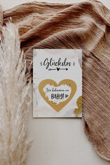 Wir bekommen ein Baby Rubbelkarte Golden Glamour - JoliCoon