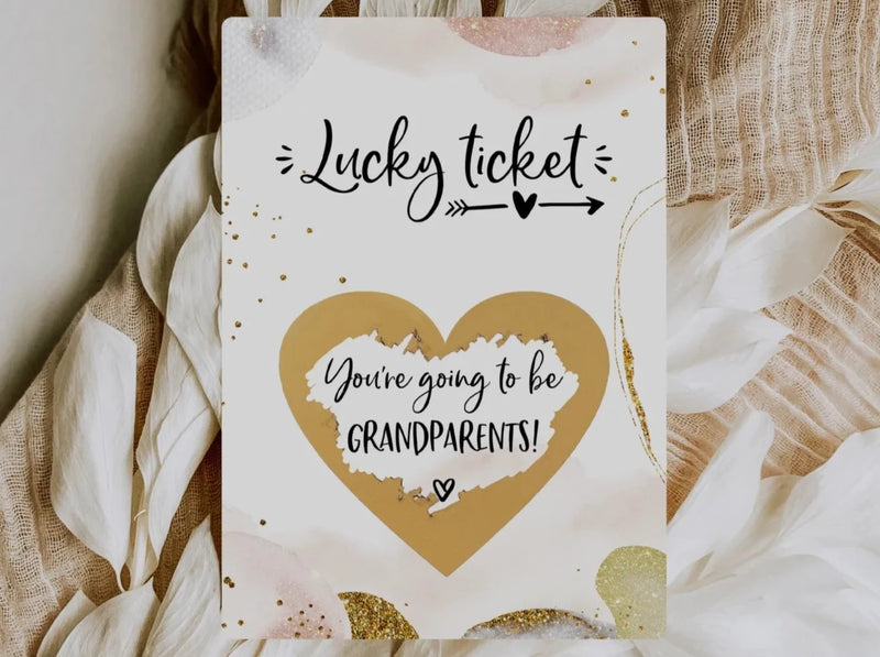 You're going to be grandparents scratch card Golden Glamour